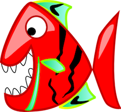 Piranha Stickers messages sticker-3