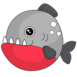 Piranha Stickers messages sticker-6