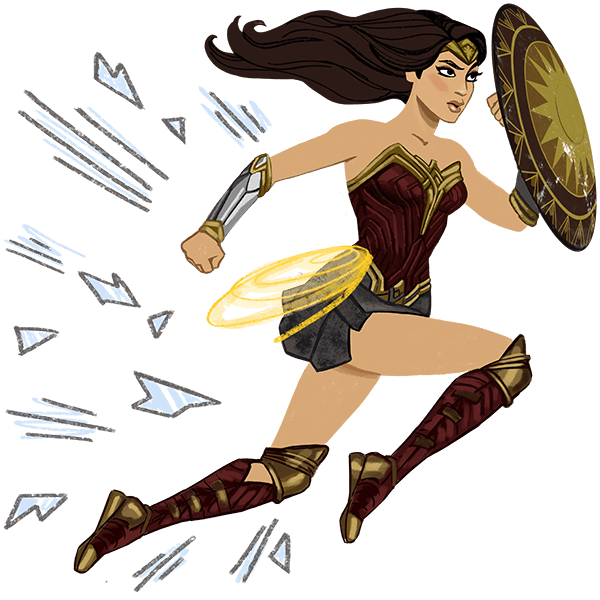 Wonder Woman messages sticker-7