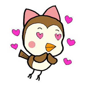 Kawaii Bird Japan messages sticker-7