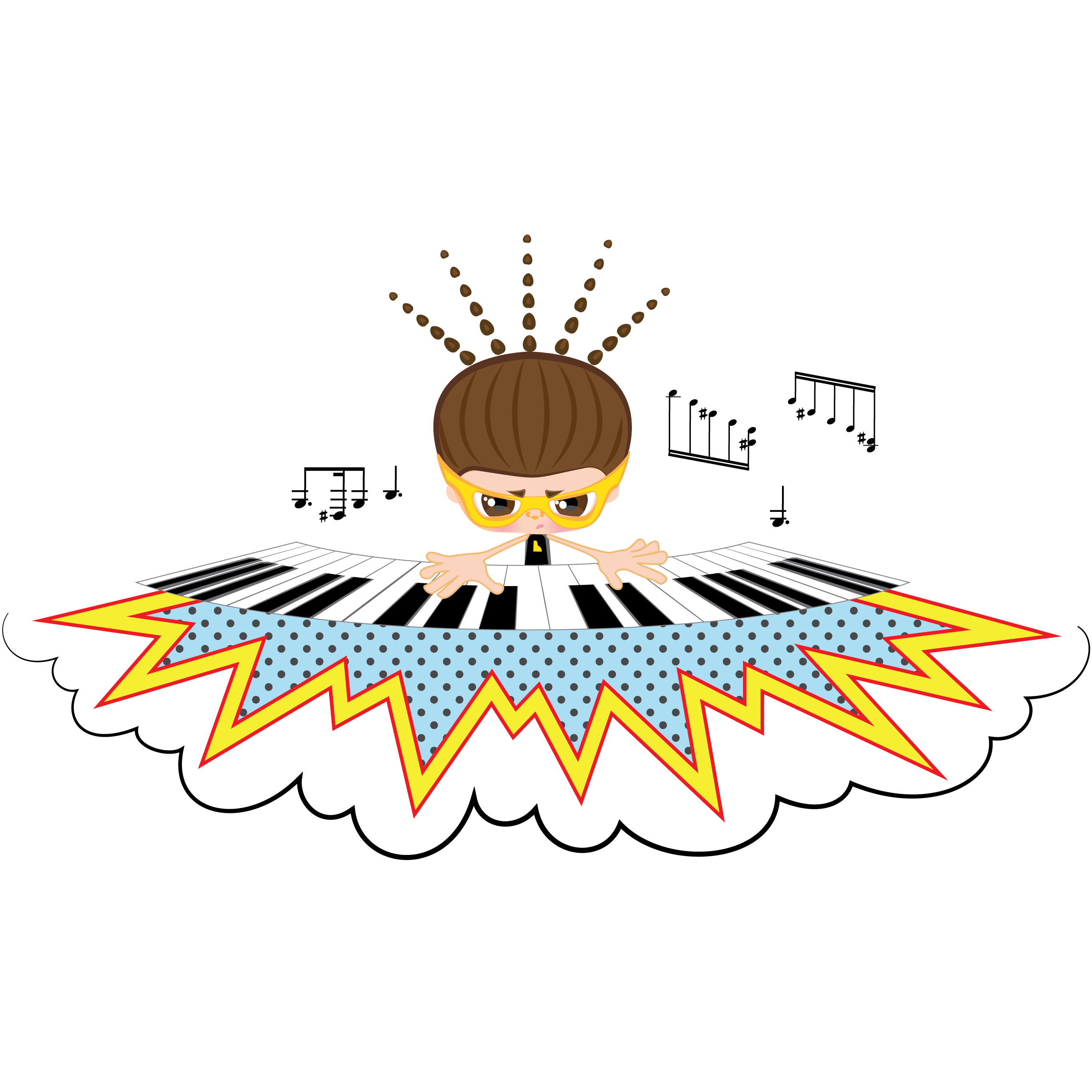 Piano Ally Superhero Stickers messages sticker-4