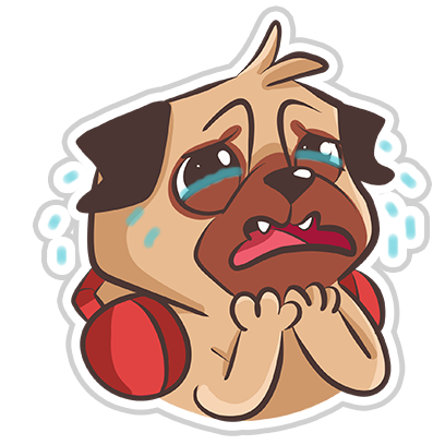 Dog Pug - Emoji Stickers messages sticker-10