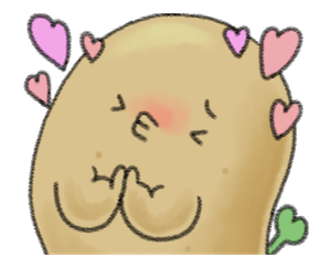 Animated Black Cat and Potato messages sticker-6