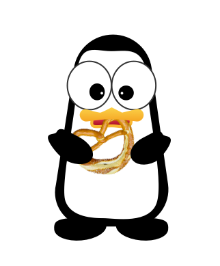 Crazy Pinguin - German Edition messages sticker-1