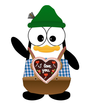 Crazy Pinguin - German Edition messages sticker-2