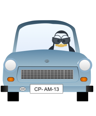 Crazy Pinguin - German Edition messages sticker-0