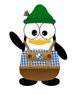 Crazy Pinguin - German Edition messages sticker-5