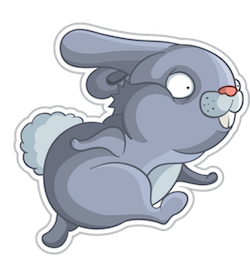 Rabbit Cute Stickers messages sticker-11