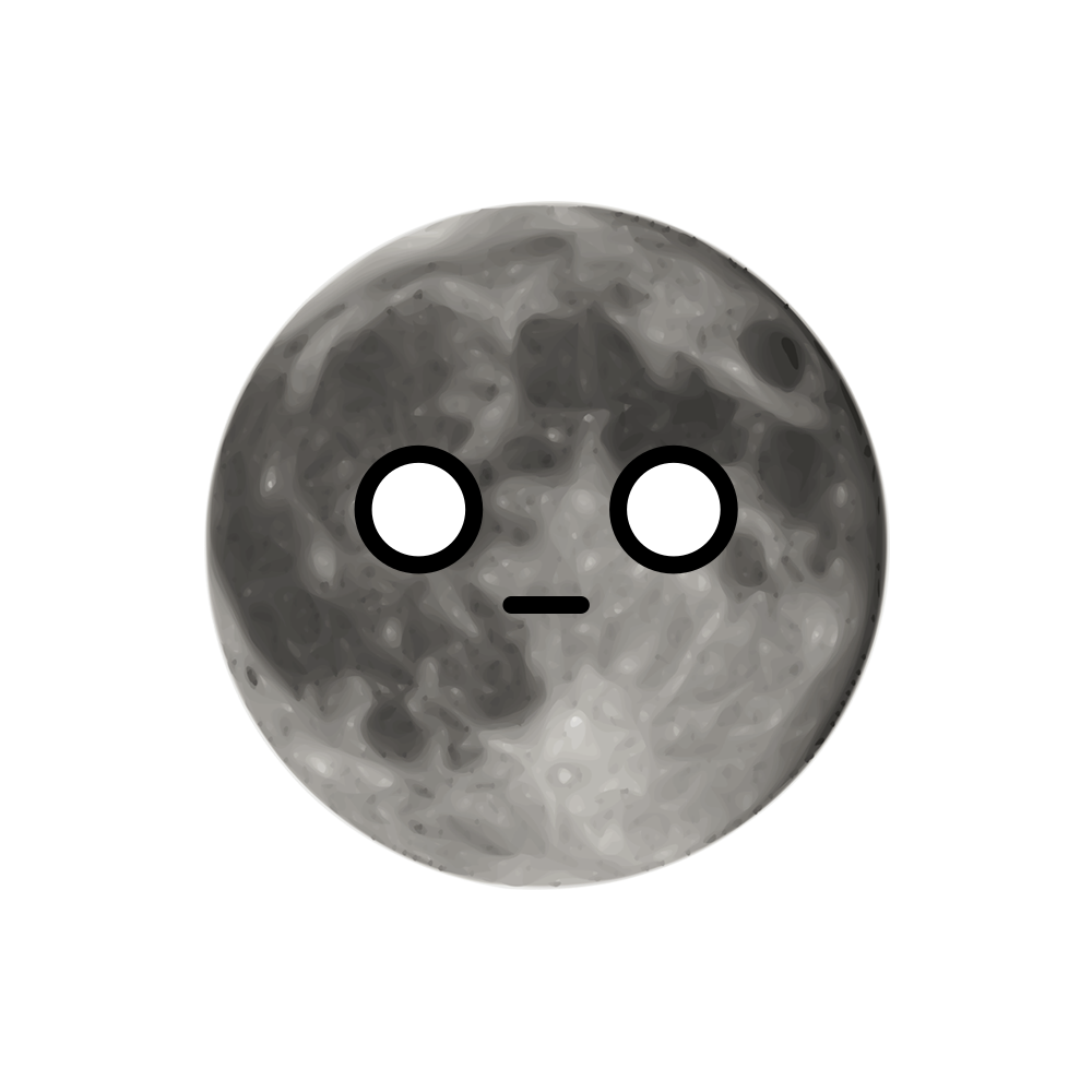 MOONEMOJI - Full Moon Emojis messages sticker-3