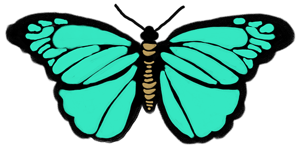 Colorful Butterflies messages sticker-1