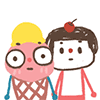 Animation Custard Cake Sticker messages sticker-9