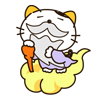 Fun Yellow Ear Cat Stickers messages sticker-9