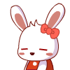 Fun Animate Red Rabb messages sticker-2