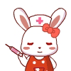 Fun Animate Red Rabb messages sticker-8