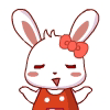 Fun Animate Red Rabb messages sticker-10