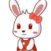 Fun Animate Red Rabb messages sticker-1
