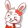 Fun Animate Red Rabb messages sticker-6