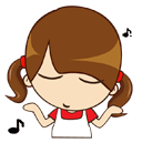 Animate Girl Stickers messages sticker-8