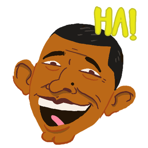 Obamoji messages sticker-5