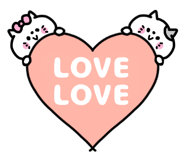 Love Love Couple Pea Sticker messages sticker-0