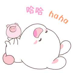 欢乐兔 messages sticker-8