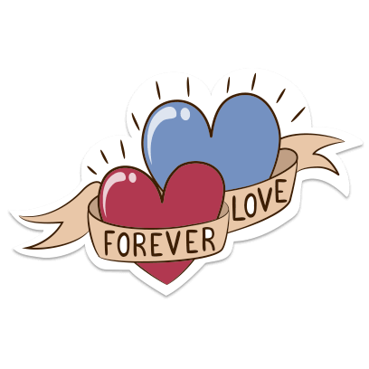 Love Stickers + Quotes - 80's Vintage & Retro Set messages sticker-4