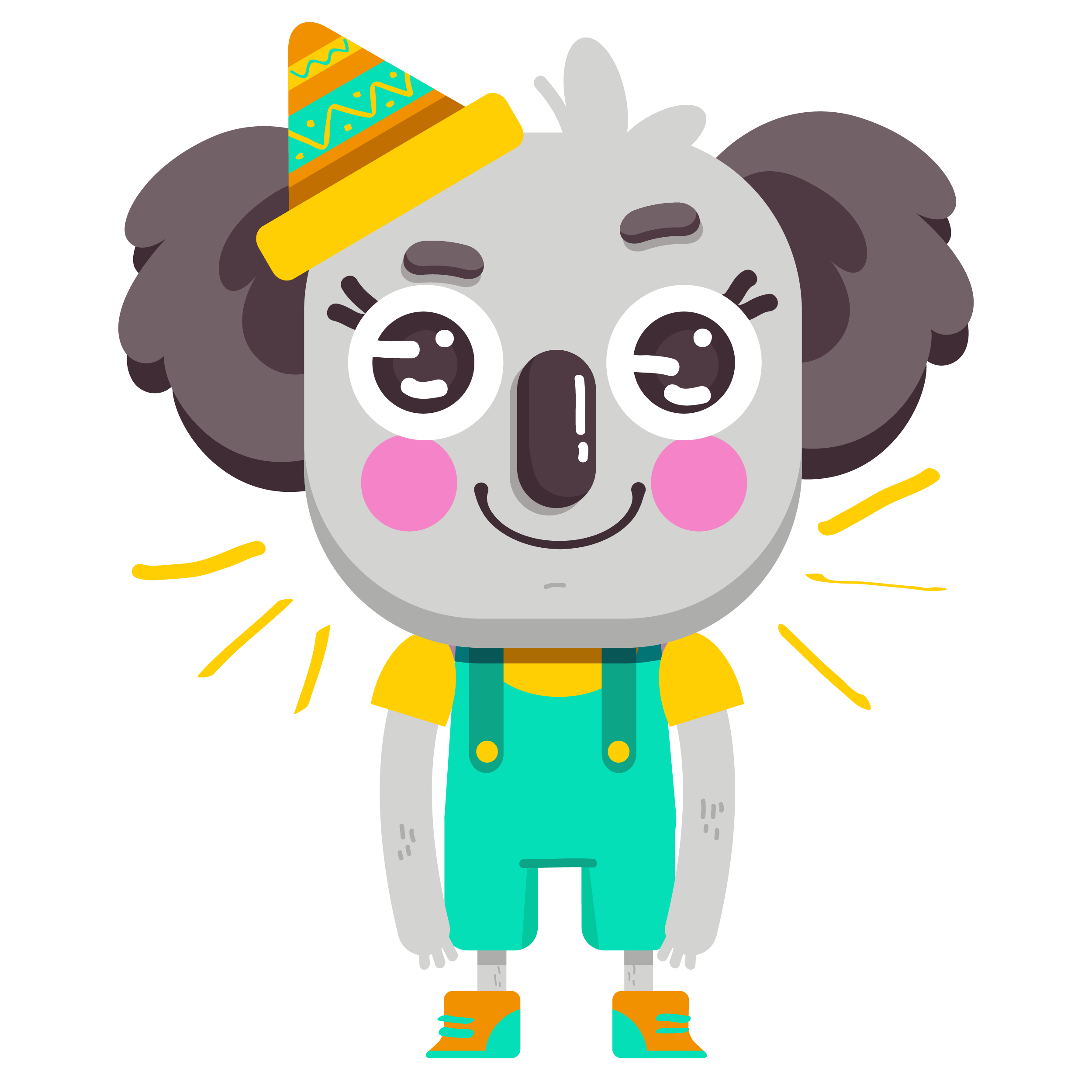 Cute Koala Vibes messages sticker-1