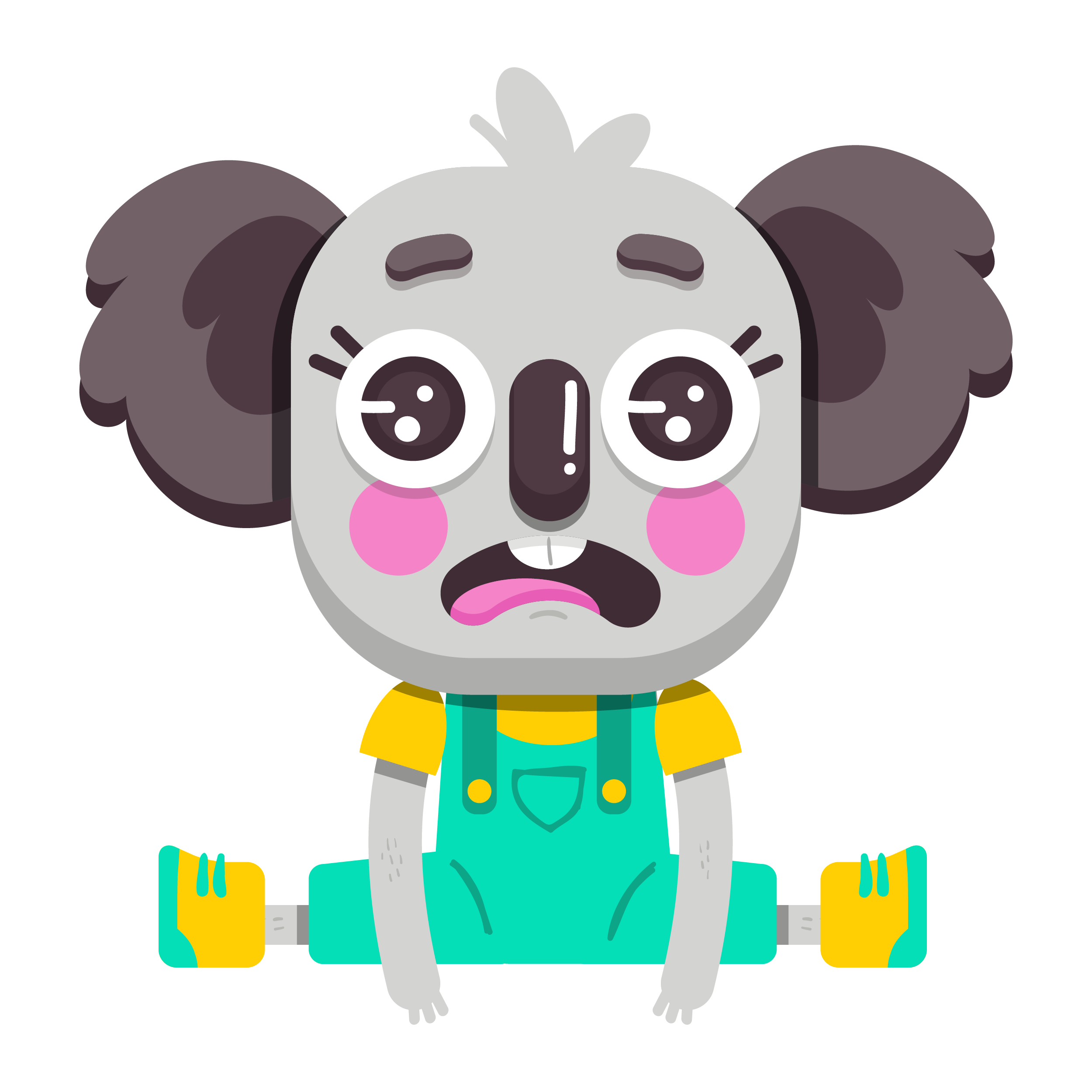 Cute Koala Vibes messages sticker-4