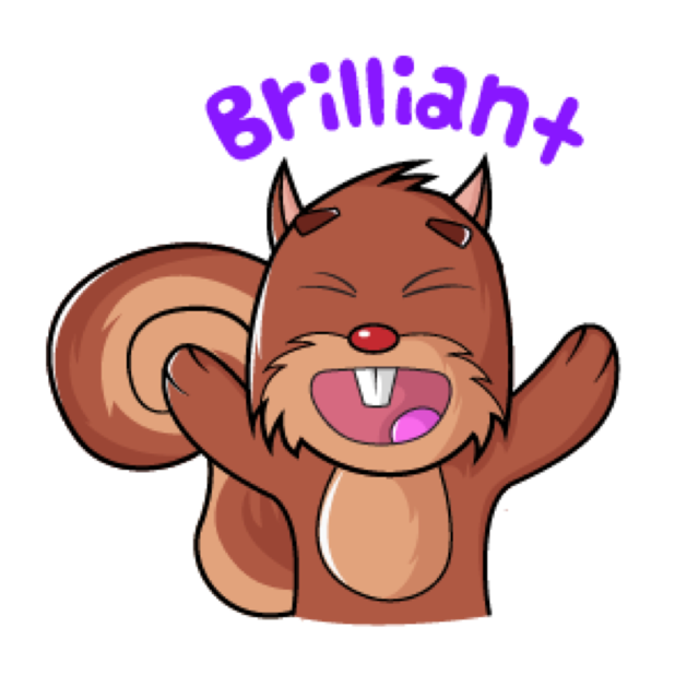 Squirrel Stickers (Wafer) messages sticker-1
