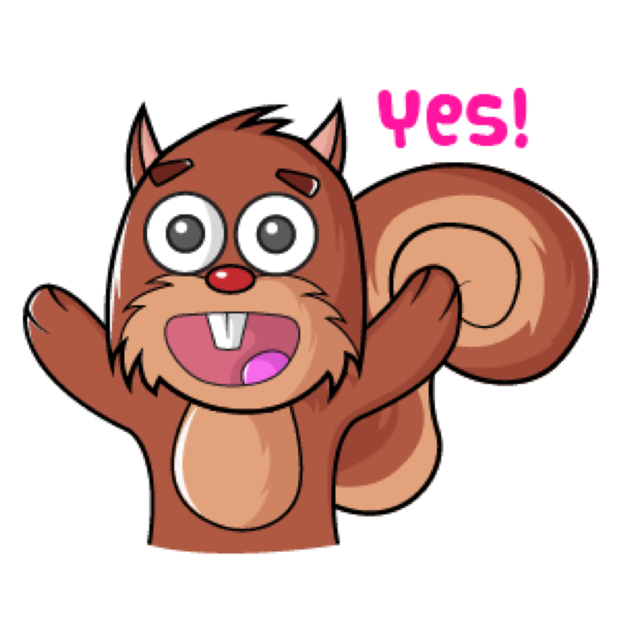 Squirrel Stickers (Wafer) messages sticker-4