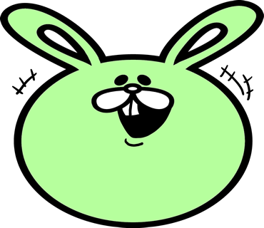 Face rabbit messages sticker-3
