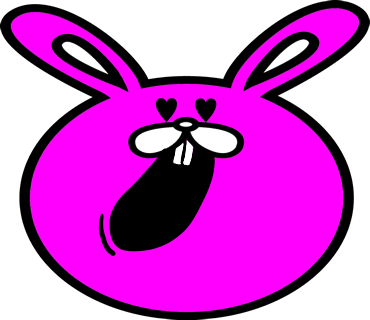 Face rabbit messages sticker-11