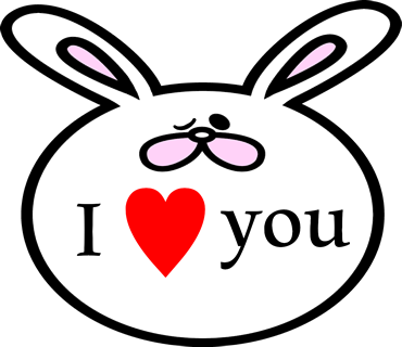 Face rabbit messages sticker-10