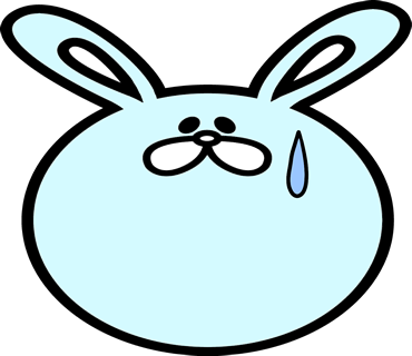 Face rabbit messages sticker-2