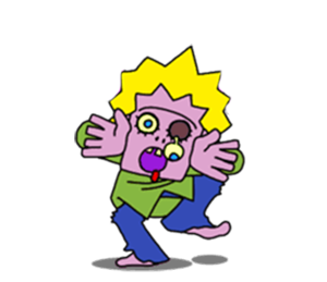 Funny Zombie! messages sticker-5