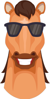 Horse Emojis messages sticker-3