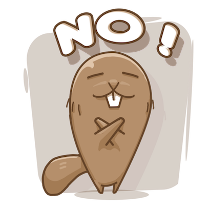 ビーバーくんステッカー messages sticker-1