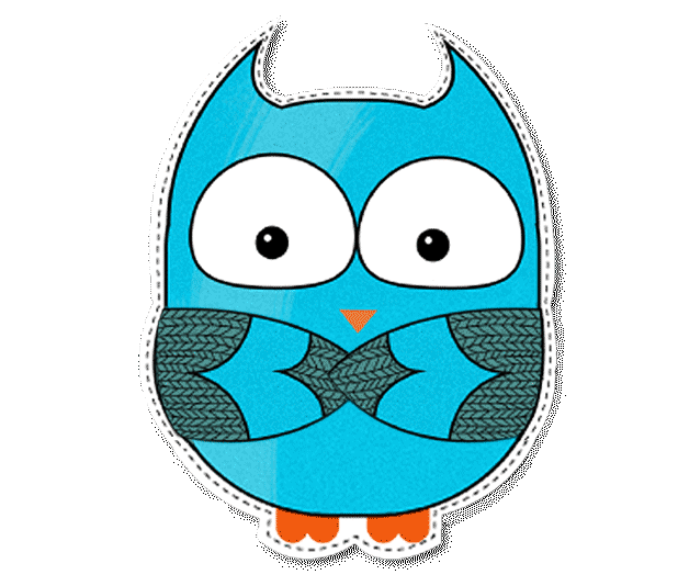 Blue Owl Fukuro Stickers messages sticker-7