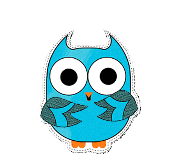 Blue Owl Fukuro Stickers messages sticker-6