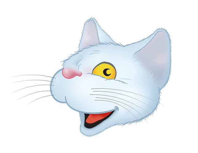 White Cat emoji messages sticker-7