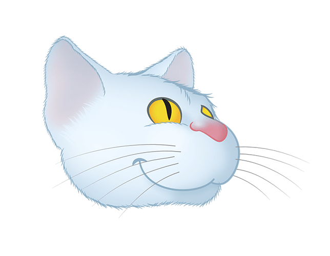 White Cat emoji messages sticker-10