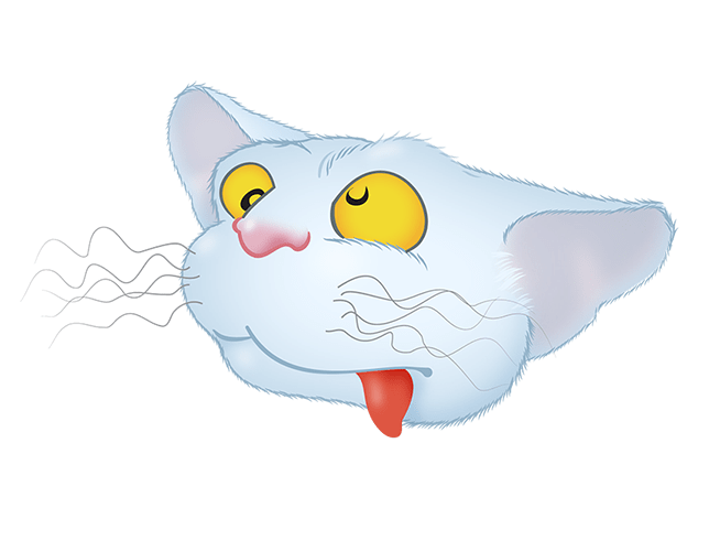White Cat emoji messages sticker-5