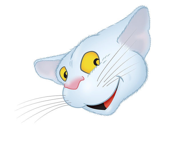 White Cat emoji messages sticker-0