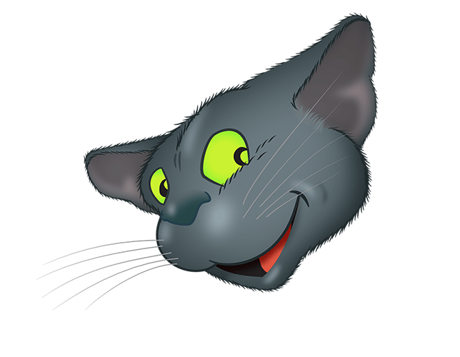 Black Cat emoji messages sticker-0