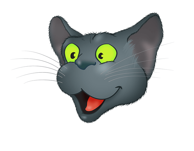 Black Cat emoji messages sticker-2