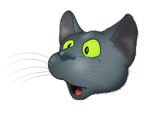 Black Cat emoji messages sticker-3