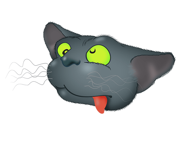 Black Cat emoji messages sticker-5