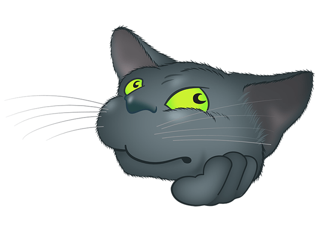 Black Cat emoji messages sticker-11