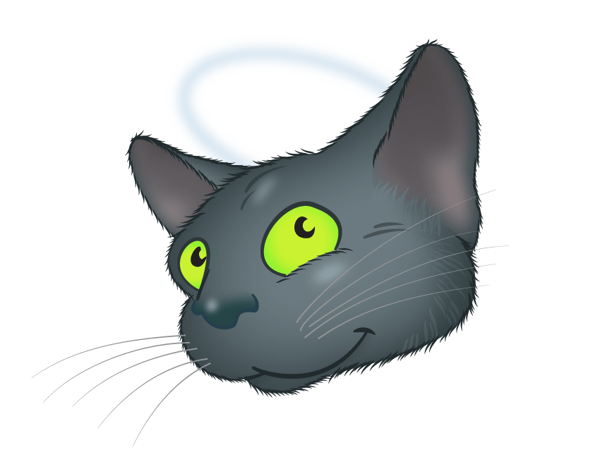 Black Cat emoji messages sticker-9