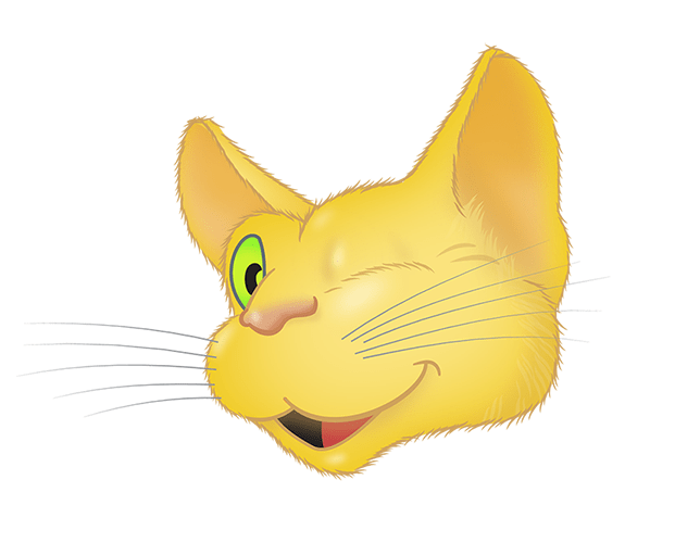 Yellow Cat emoji messages sticker-1